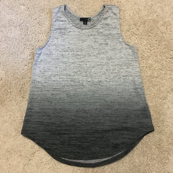SEARS Crew Neck Gradient Marled Knit Tank Top - Picture 9 of 13